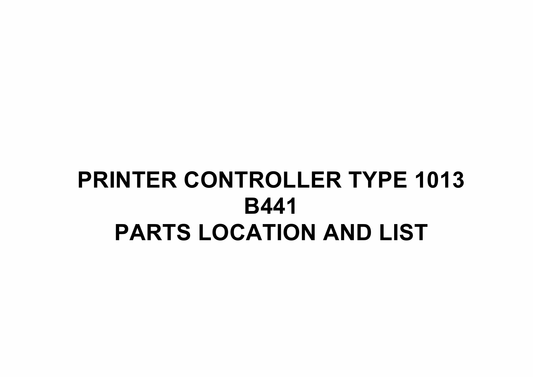 RICOH Options B441 500-SHEET-FINISHER Parts Catalog PDF download-6